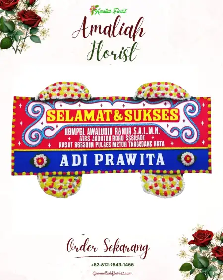 Papan Bunga Ucapan Selamat Bugelan